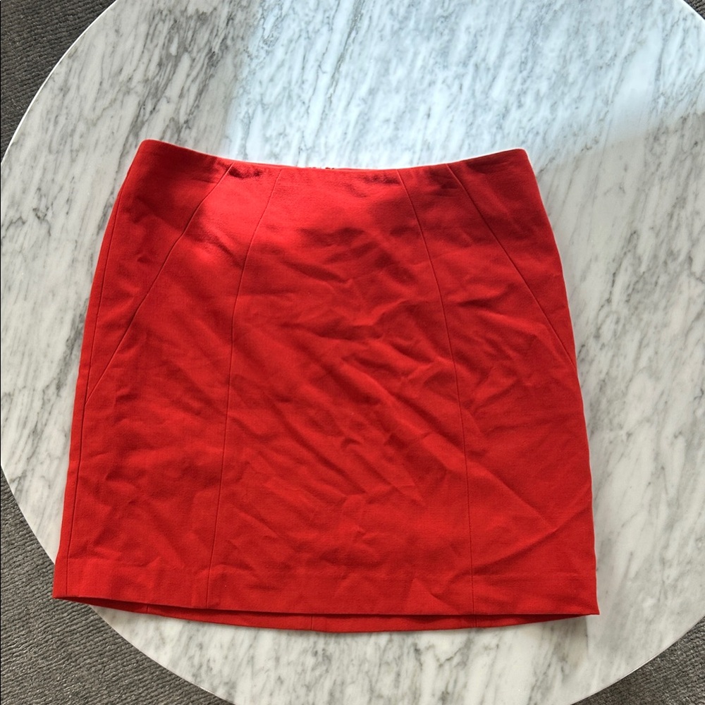 LOFT Red Mini Skirt